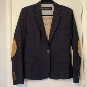 Zara Blazer with Elbow Patches, Medium